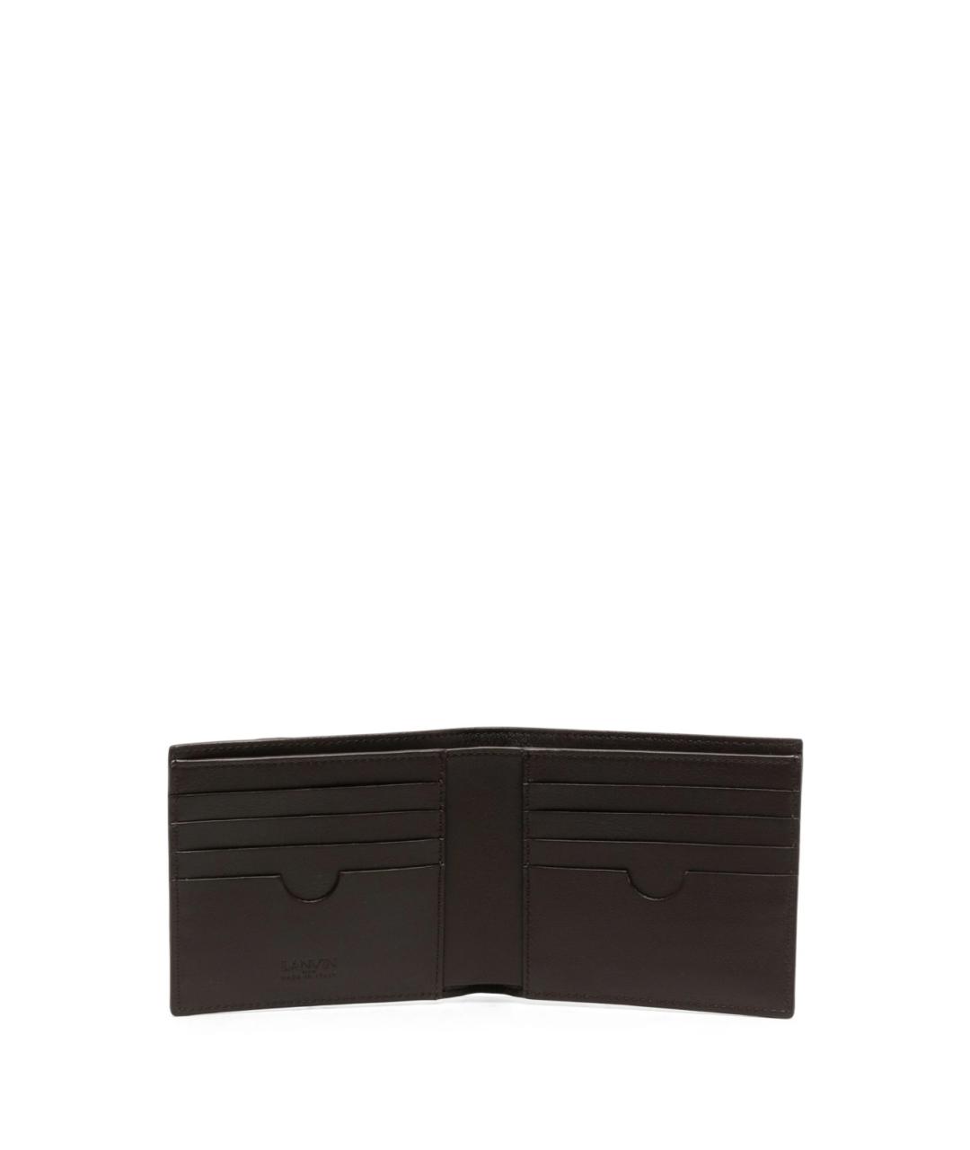 LANVIN Коричневый кожаный кошелек, фото 3