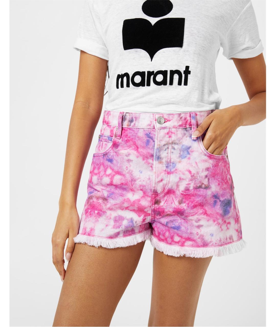 ISABEL MARANT Мульти атласные шорты, фото 5