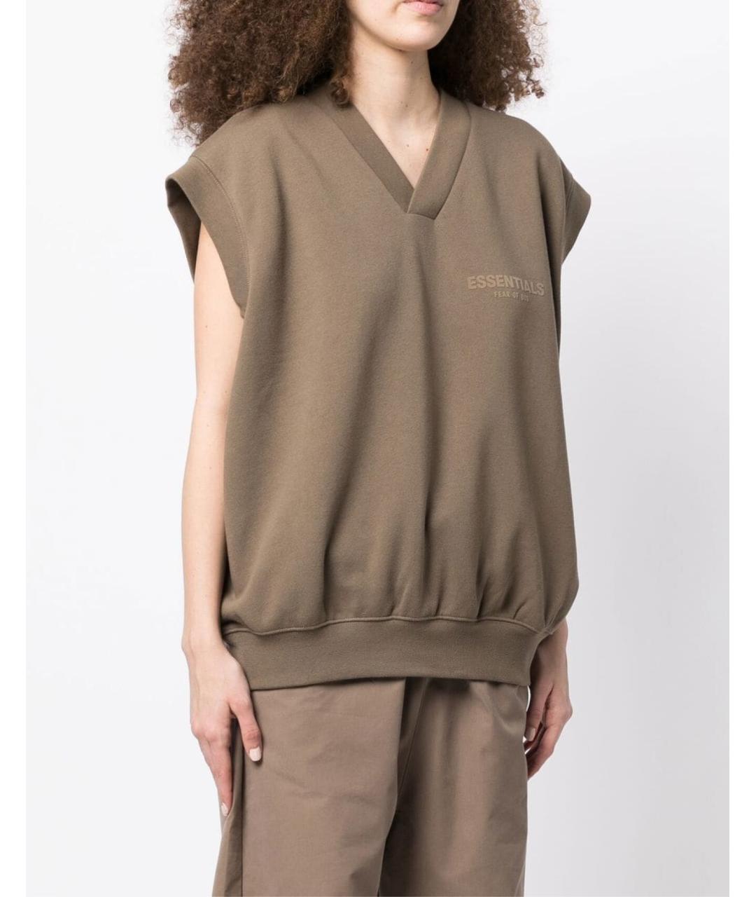 FEAR OF GOD Коричневая жилетка, фото 3