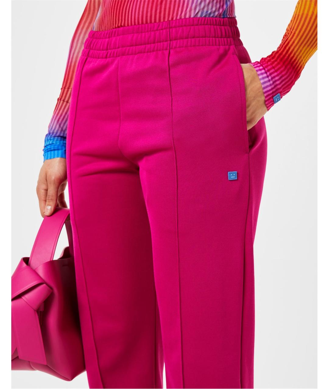 ACNE STUDIOS Розовые прямые брюки, фото 4