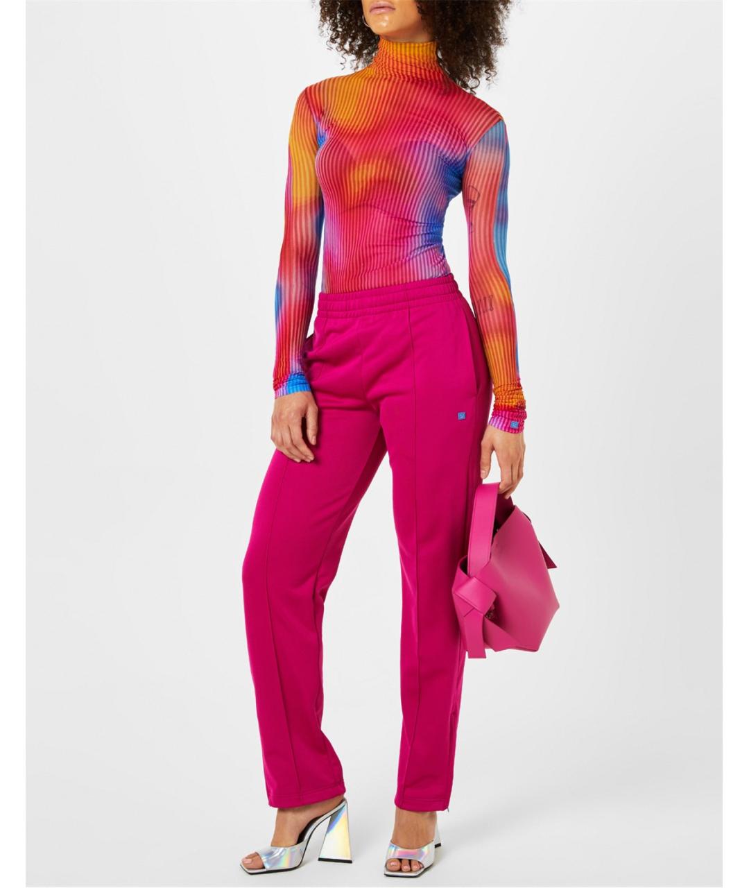 ACNE STUDIOS Розовые прямые брюки, фото 2