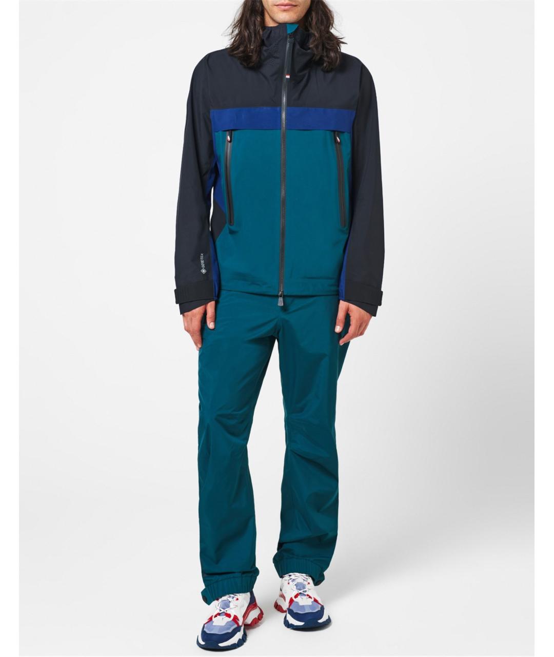 MONCLER Зеленые повседневные брюки, фото 2