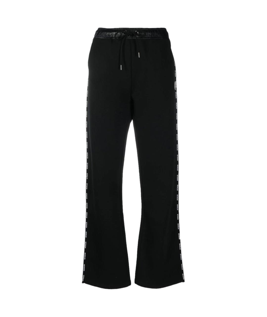 MONCLER Черные прямые брюки, фото 1