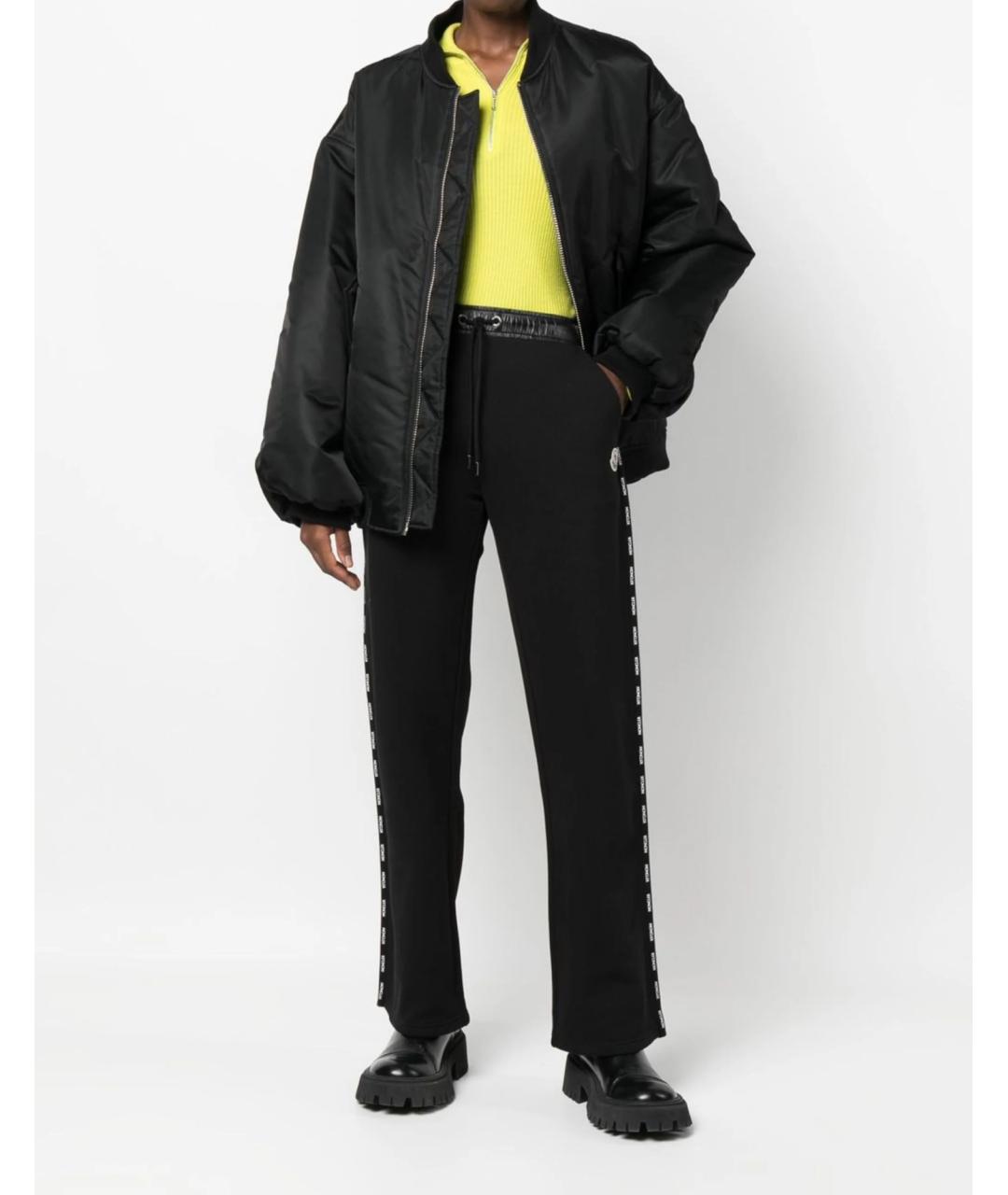 MONCLER Черные прямые брюки, фото 2