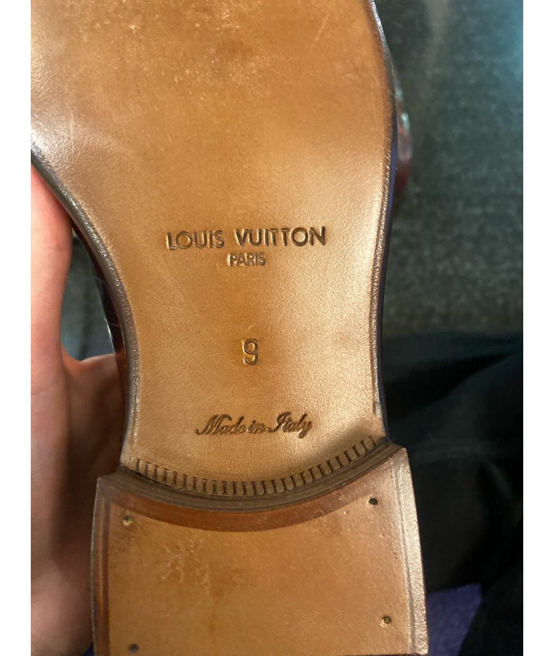 LOUIS VUITTON PRE-OWNED Коричневые кожаные туфли, фото 6