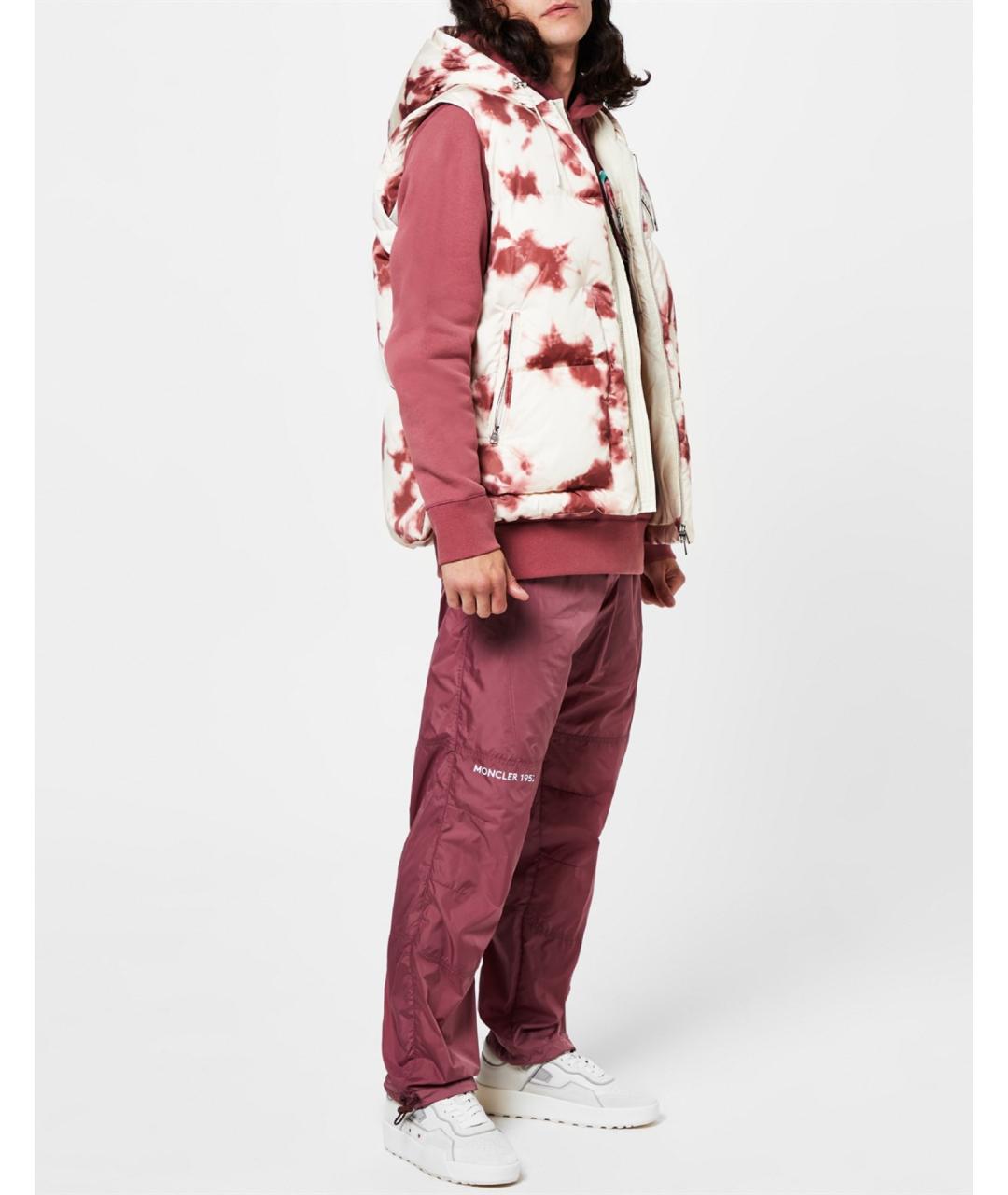 MONCLER Розовые повседневные брюки, фото 2