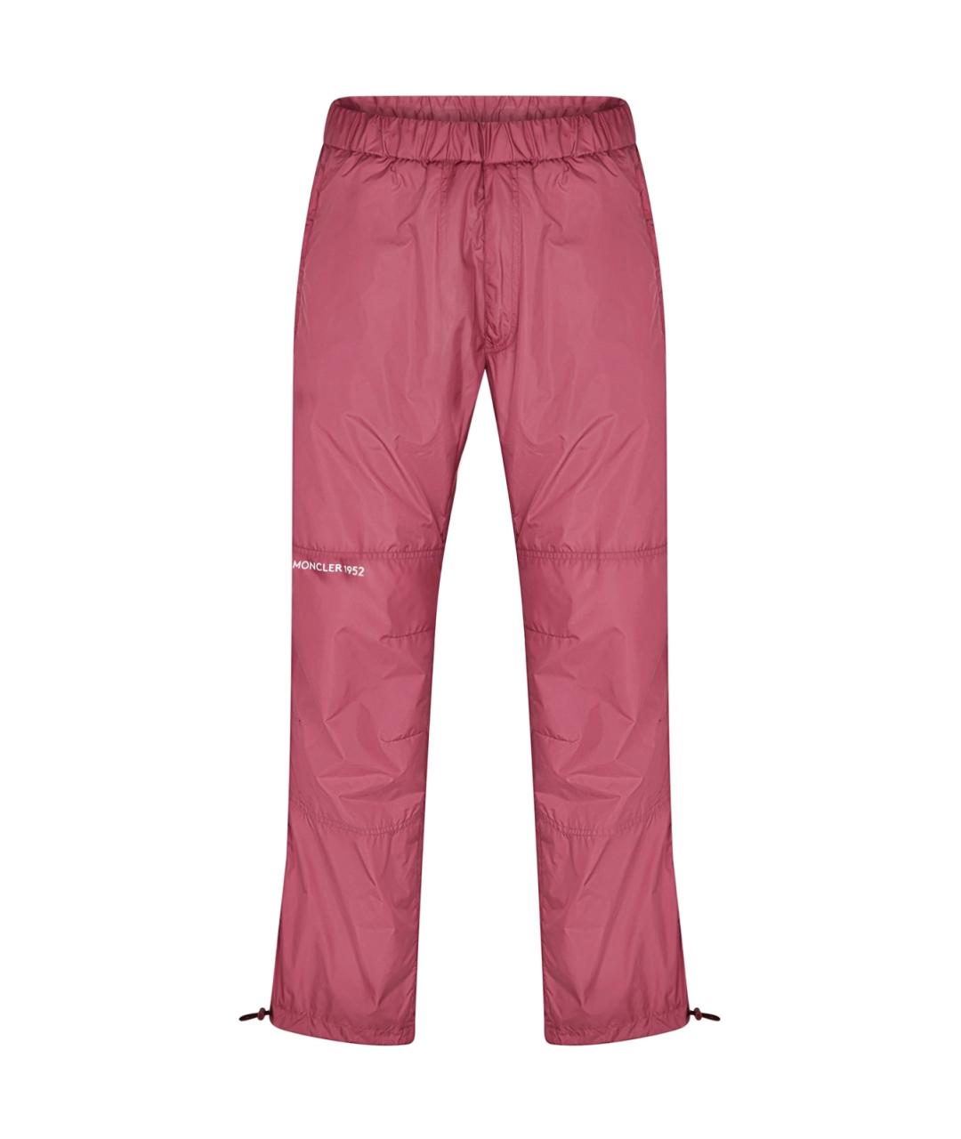 MONCLER Розовые повседневные брюки, фото 1