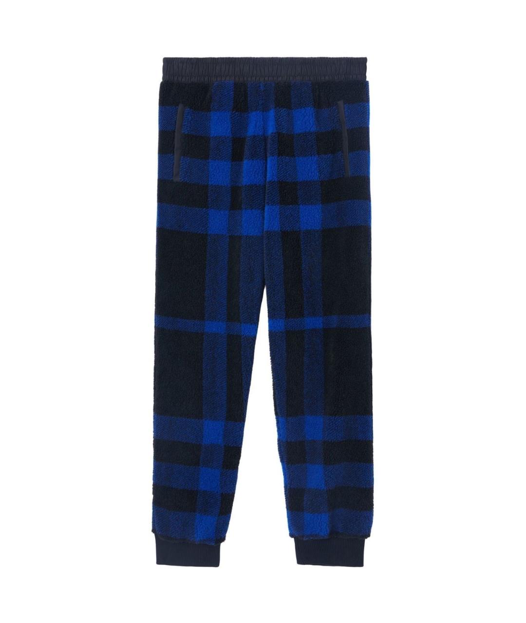 BURBERRY Синие повседневные брюки, фото 1
