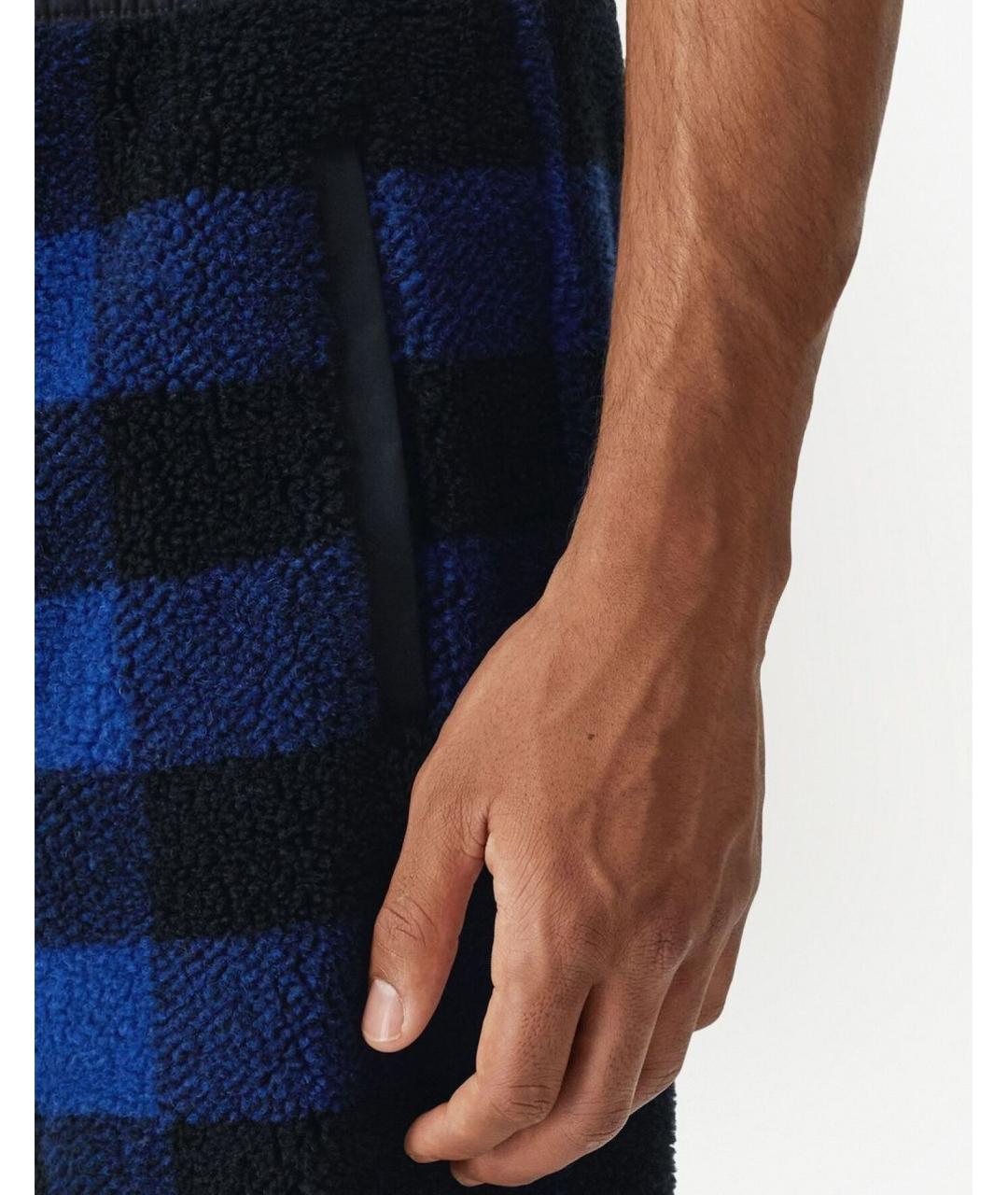 BURBERRY Синие повседневные брюки, фото 5