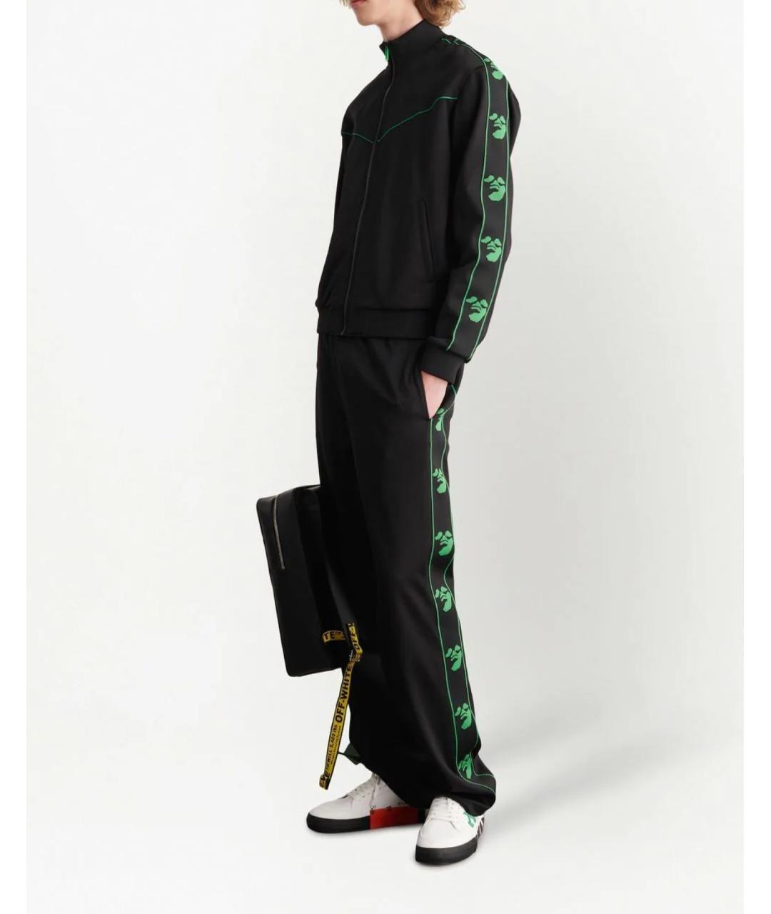 OFF-WHITE Черный хлопковый джемпер / свитер, фото 3