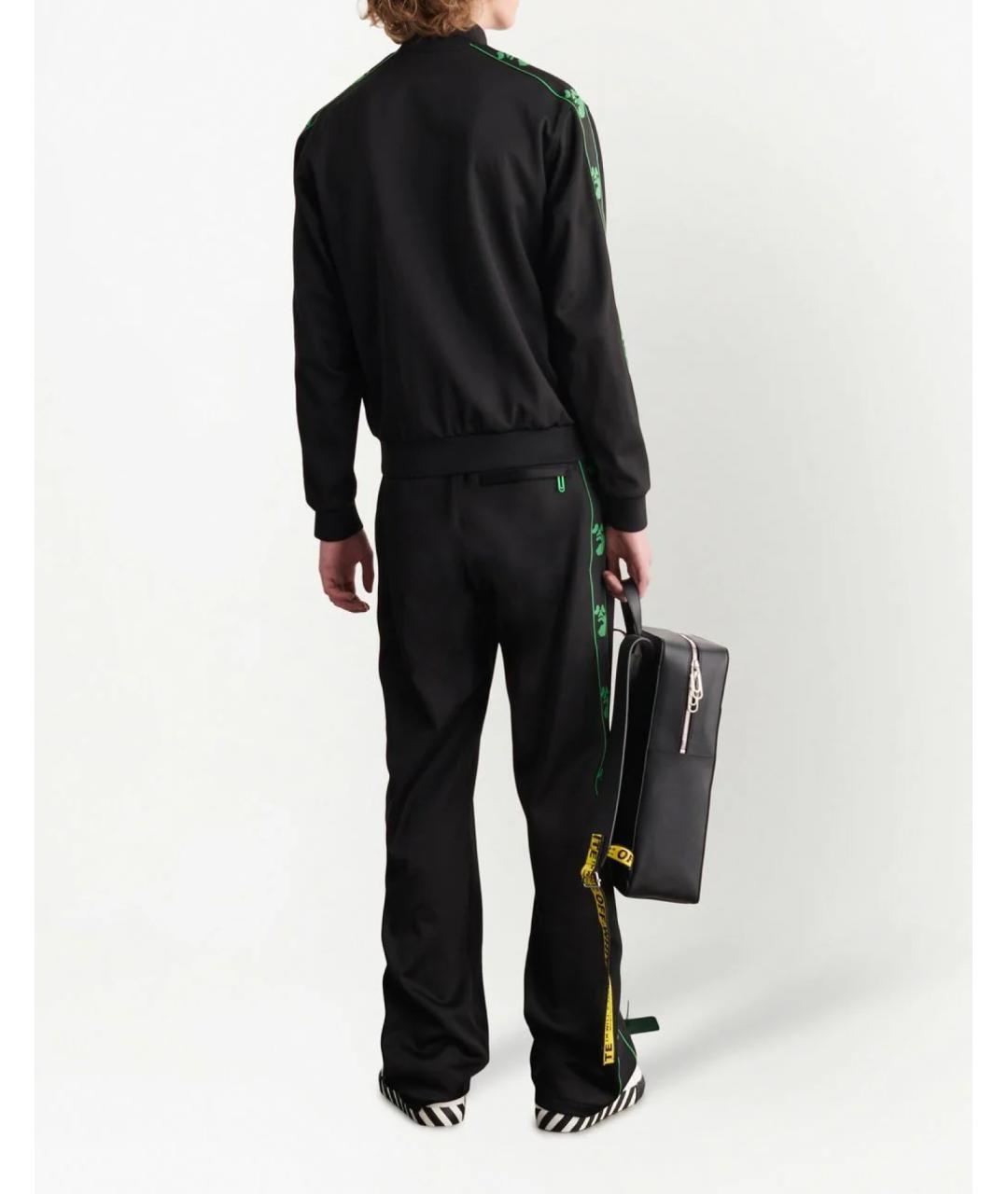OFF-WHITE Черный хлопковый джемпер / свитер, фото 4