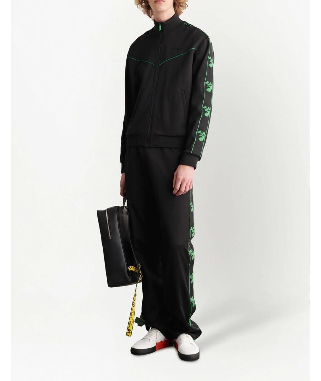 OFF-WHITE Черный хлопковый джемпер / свитер, фото 2