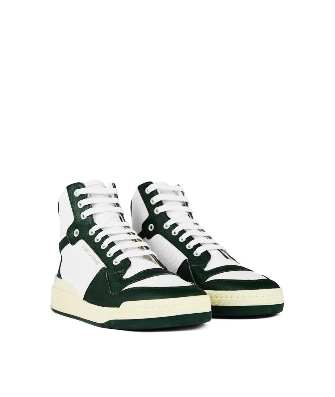 SAINT LAURENT Мульти кожаные высокие кроссовки / кеды, фото 2
