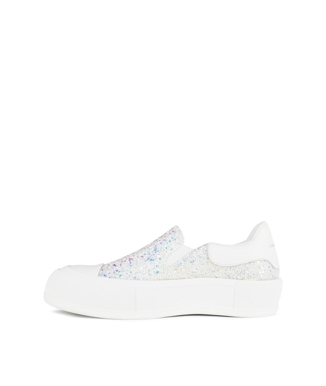 ALEXANDER MCQUEEN Белые слипоны, фото 2