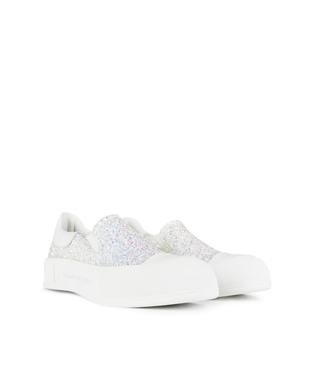 ALEXANDER MCQUEEN Белые слипоны, фото 3
