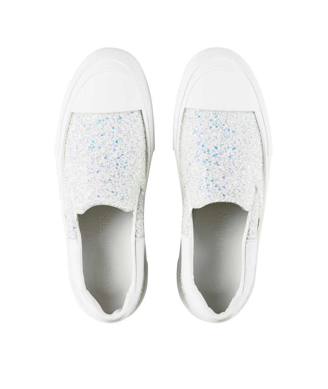 ALEXANDER MCQUEEN Белые слипоны, фото 5