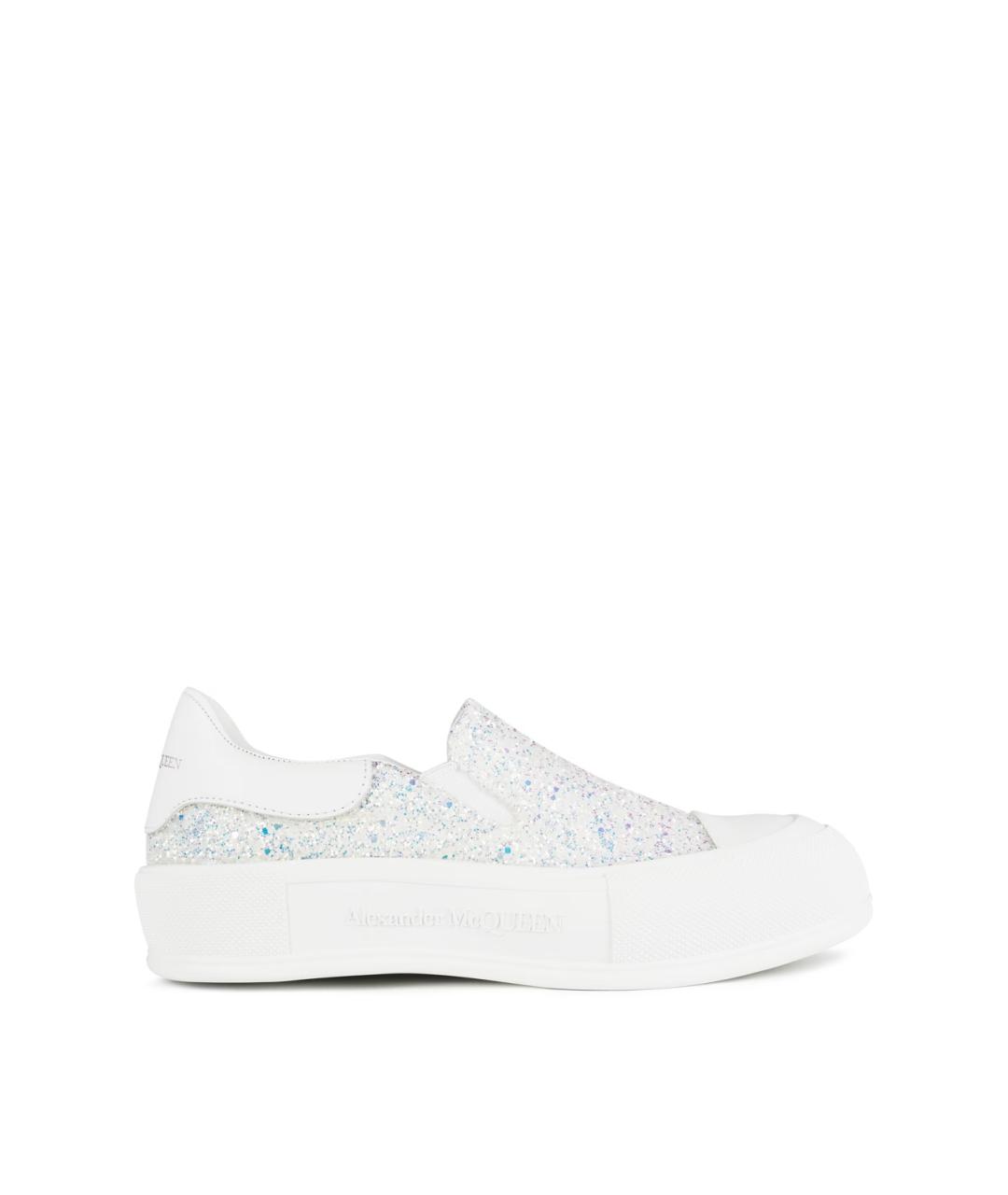 ALEXANDER MCQUEEN Белые слипоны, фото 1