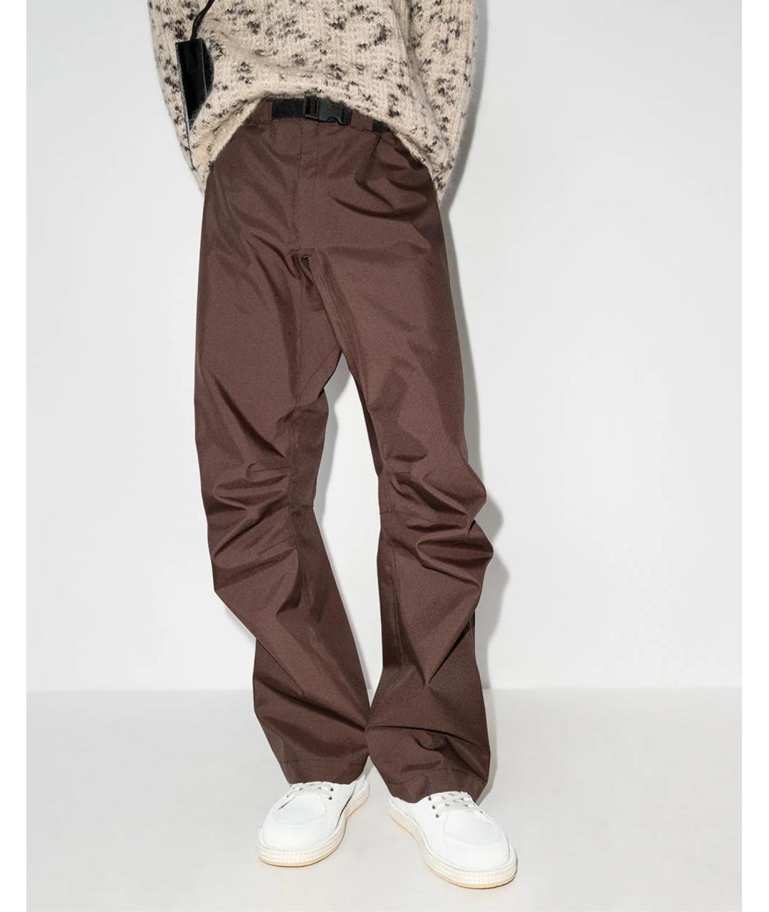 JACQUEMUS Бежевые кожаные низкие кроссовки / кеды, фото 5