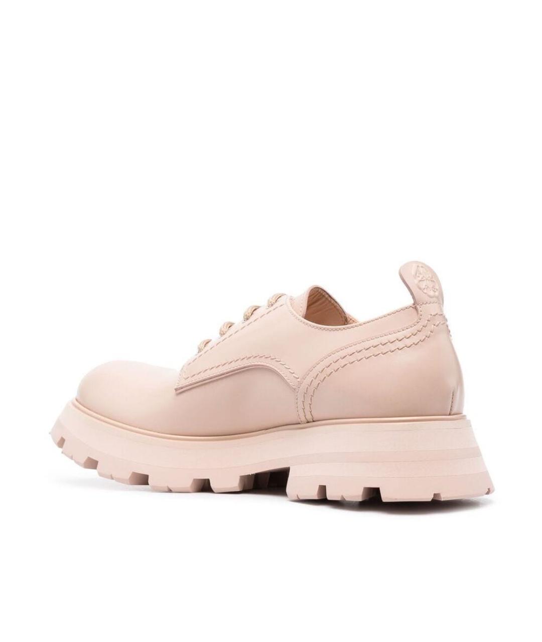 ALEXANDER MCQUEEN Розовые кожаные кроссовки, фото 3