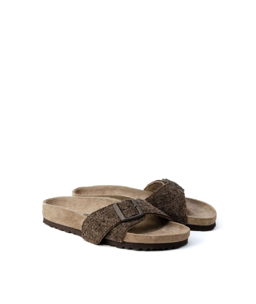 BIRKENSTOCK Коричневые замшевые сандалии, фото 4