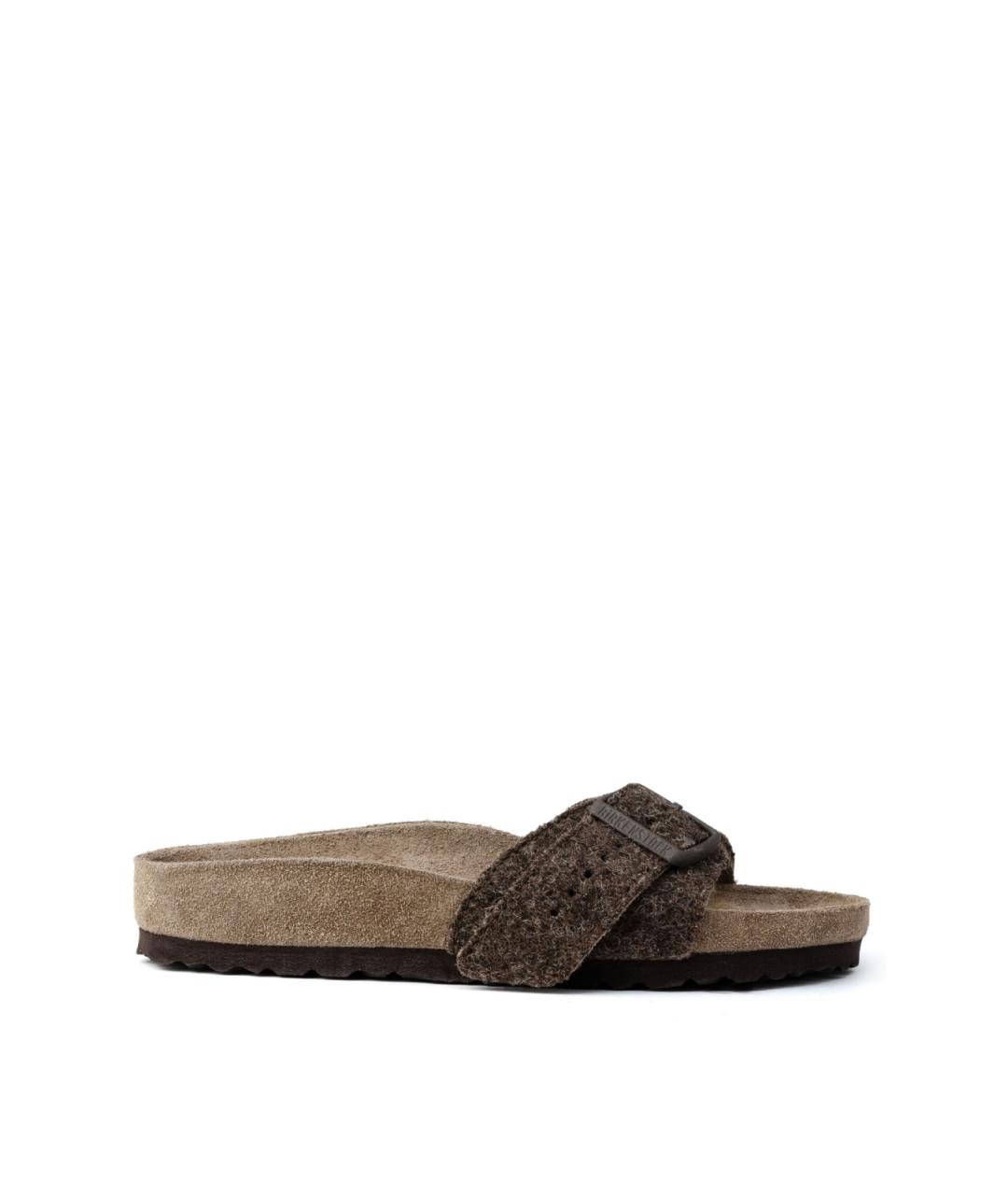 BIRKENSTOCK Коричневые замшевые сандалии, фото 1