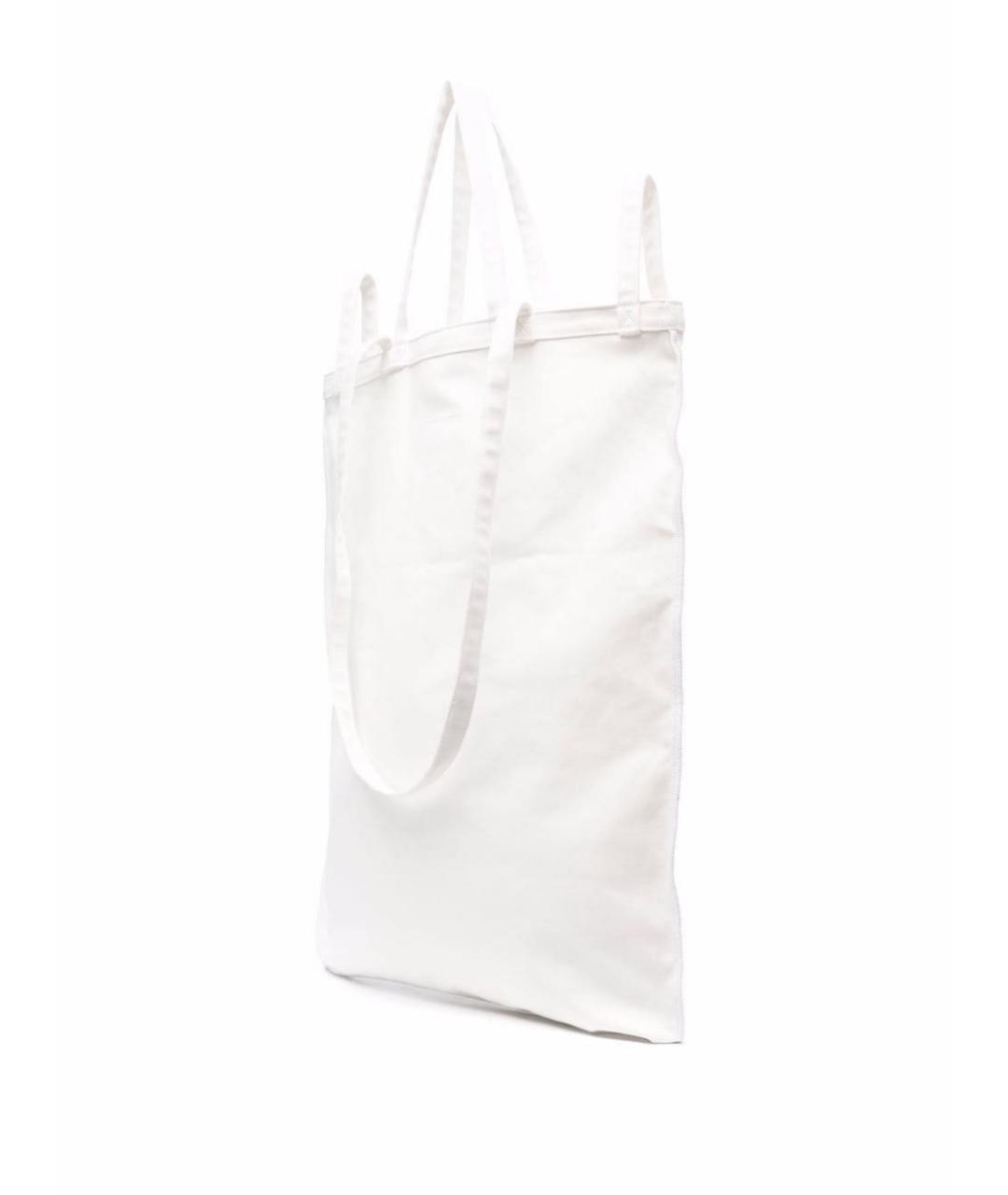 MM6 MAISON MARGIELA Белая тканевая сумка тоут, фото 2