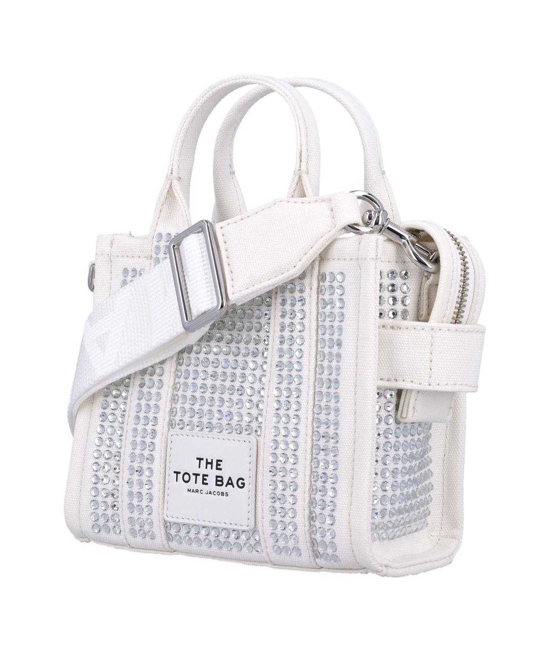MARC JACOBS Белая хлопковая сумка тоут, фото 3