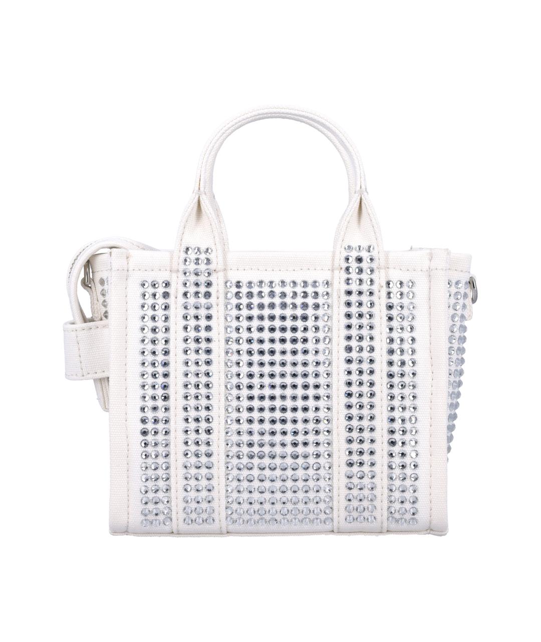 MARC JACOBS Белая хлопковая сумка тоут, фото 4