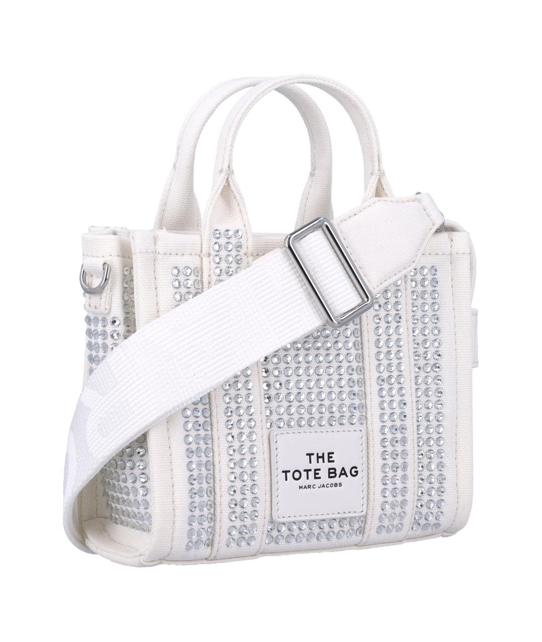 MARC JACOBS Белая хлопковая сумка тоут, фото 2