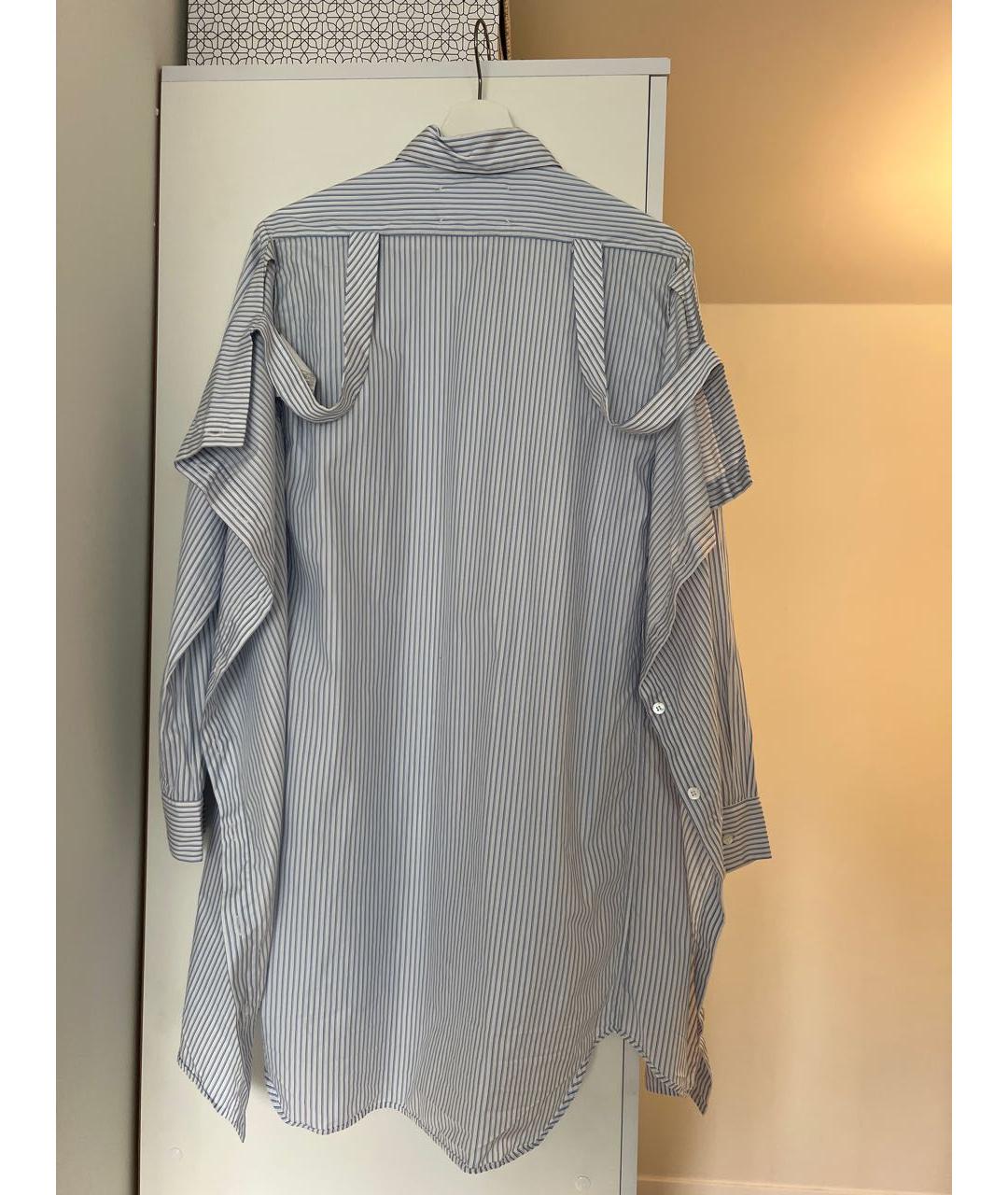MAISON MARGIELA Голубое хлопковое повседневное платье, фото 2
