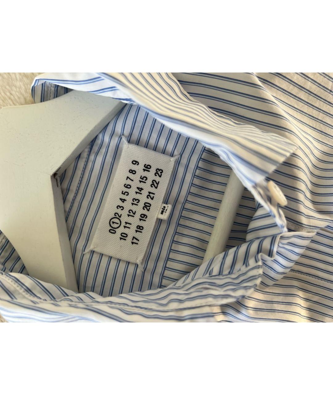 MAISON MARGIELA Голубое хлопковое повседневное платье, фото 3