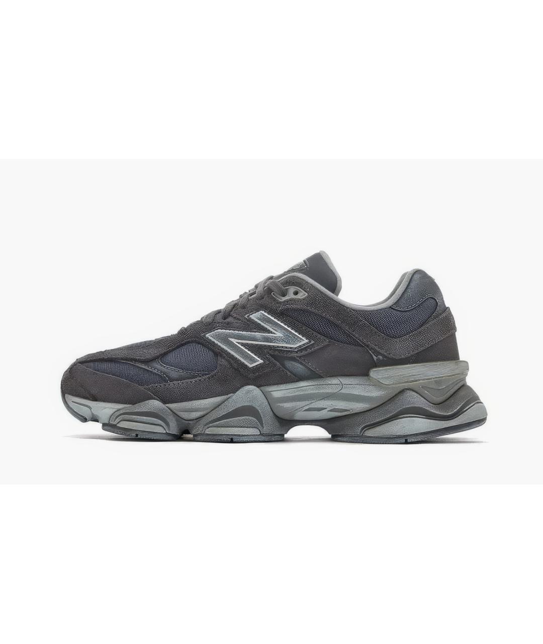 NEW BALANCE Антрацитовые текстильные низкие кроссовки / кеды, фото 5