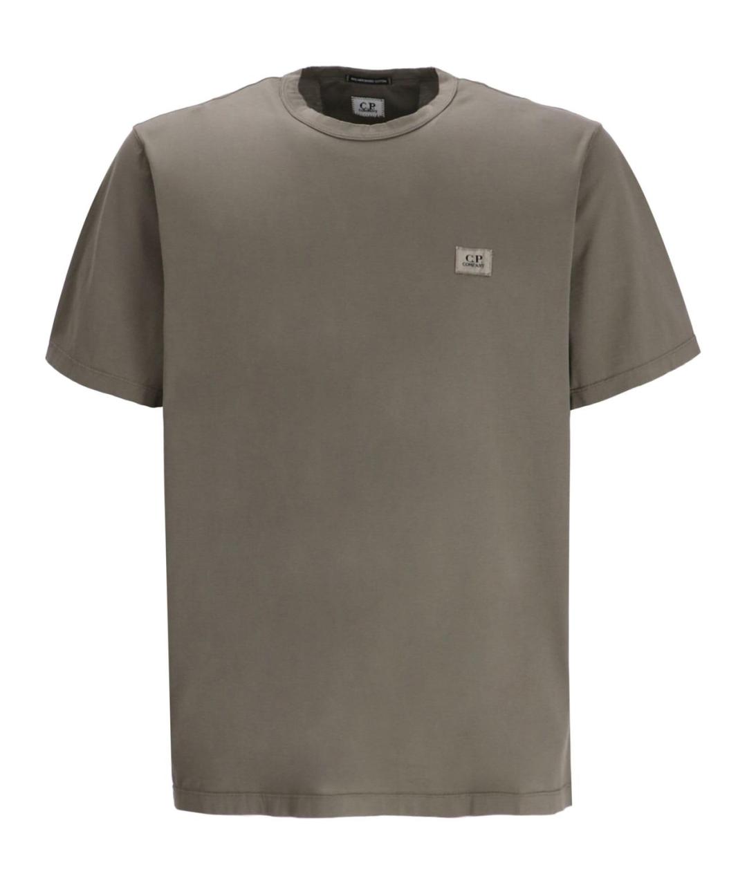 CP COMPANY Зеленая хлопковая футболка, фото 1
