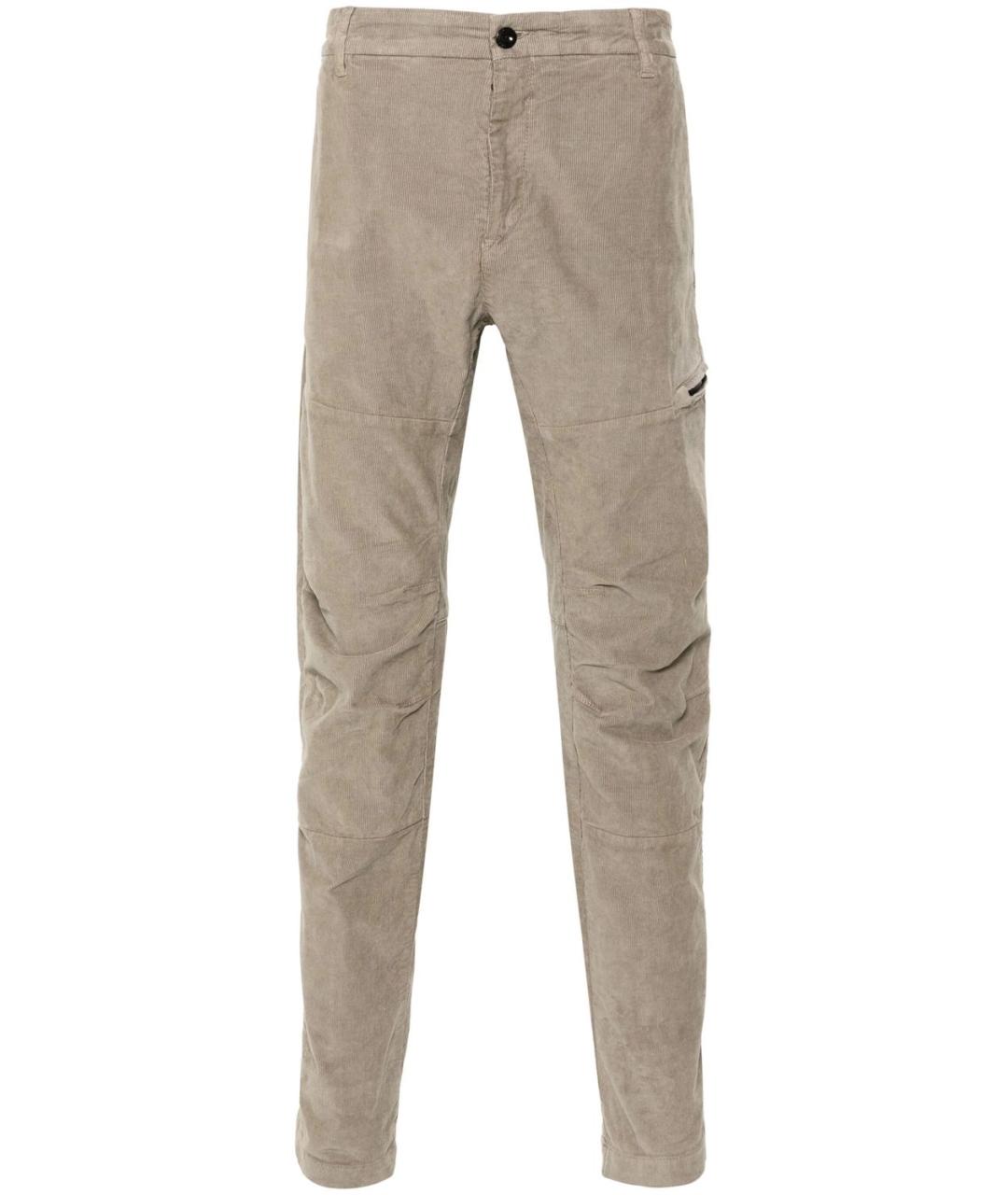 CP COMPANY Бежевые хлопковые повседневные брюки, фото 1