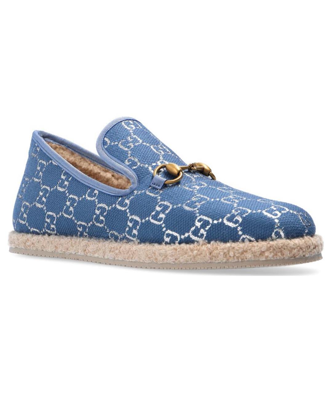 GUCCI Синие лоферы, фото 3