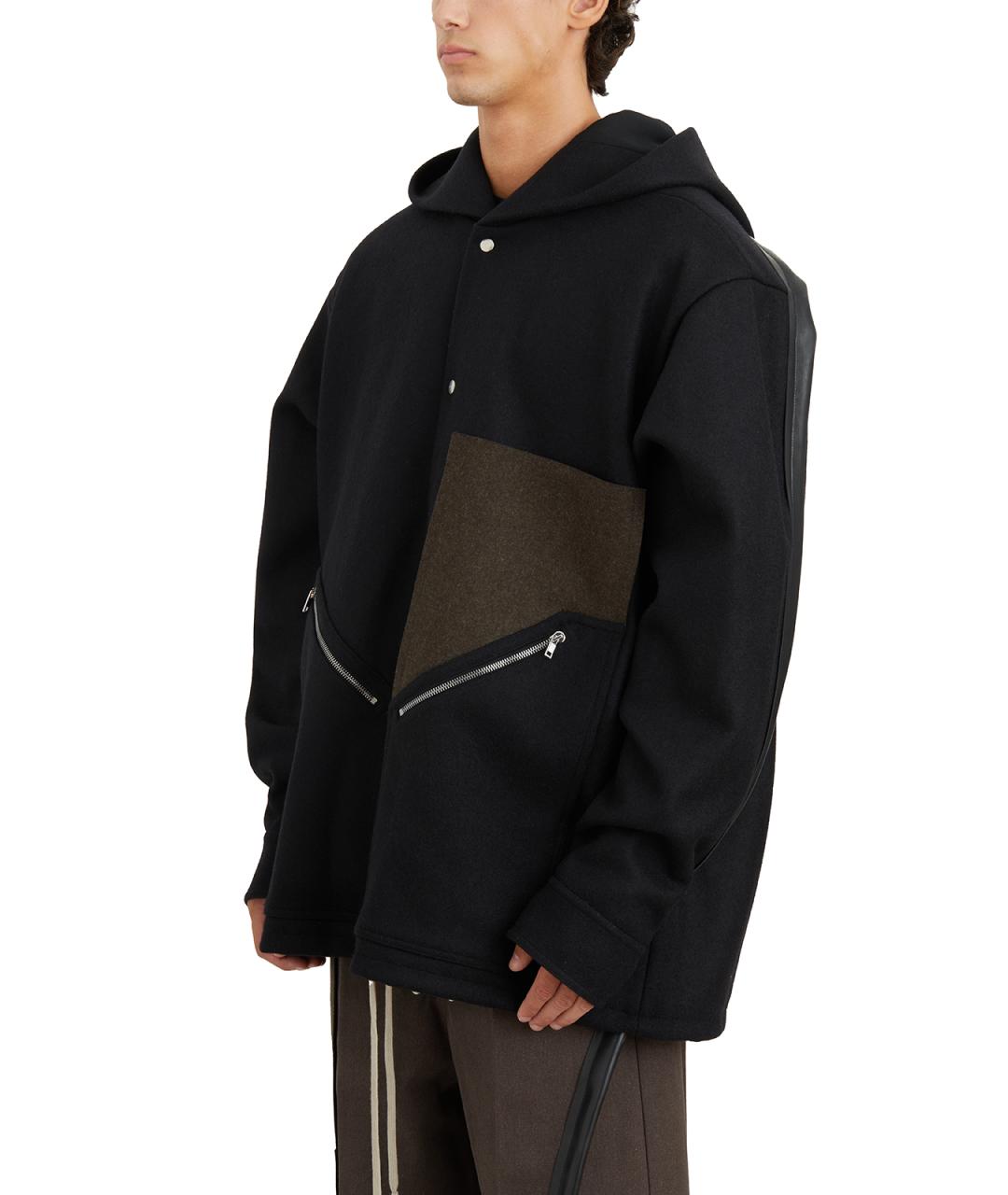 RICK OWENS Черная шерстяная куртка, фото 6