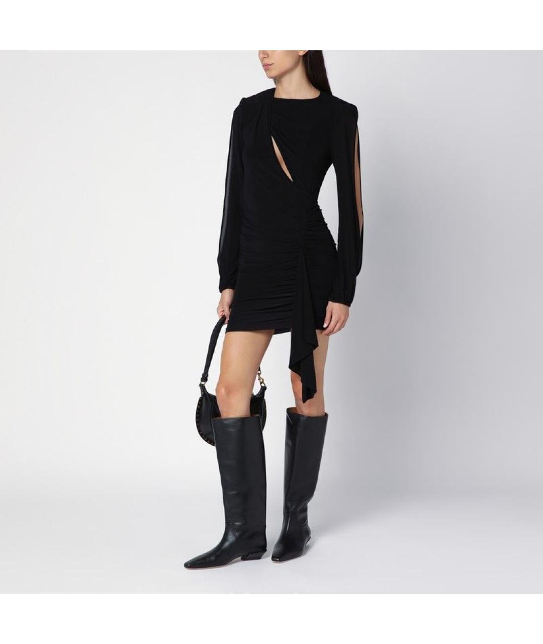 ISABEL MARANT Черное вискозное повседневное платье, фото 3
