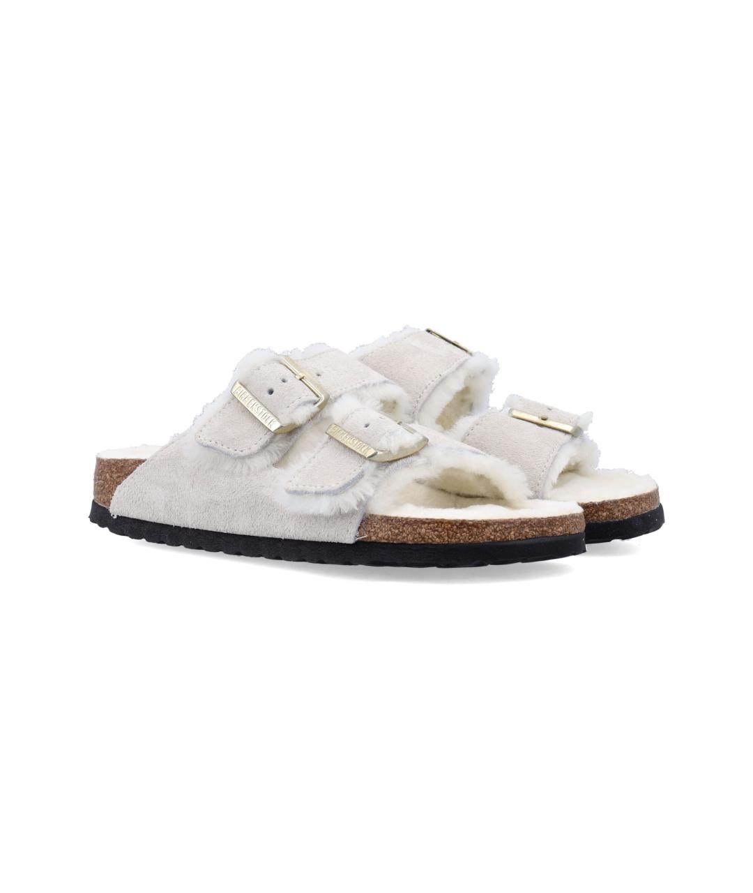 BIRKENSTOCK Серые замшевые сандалии, фото 2