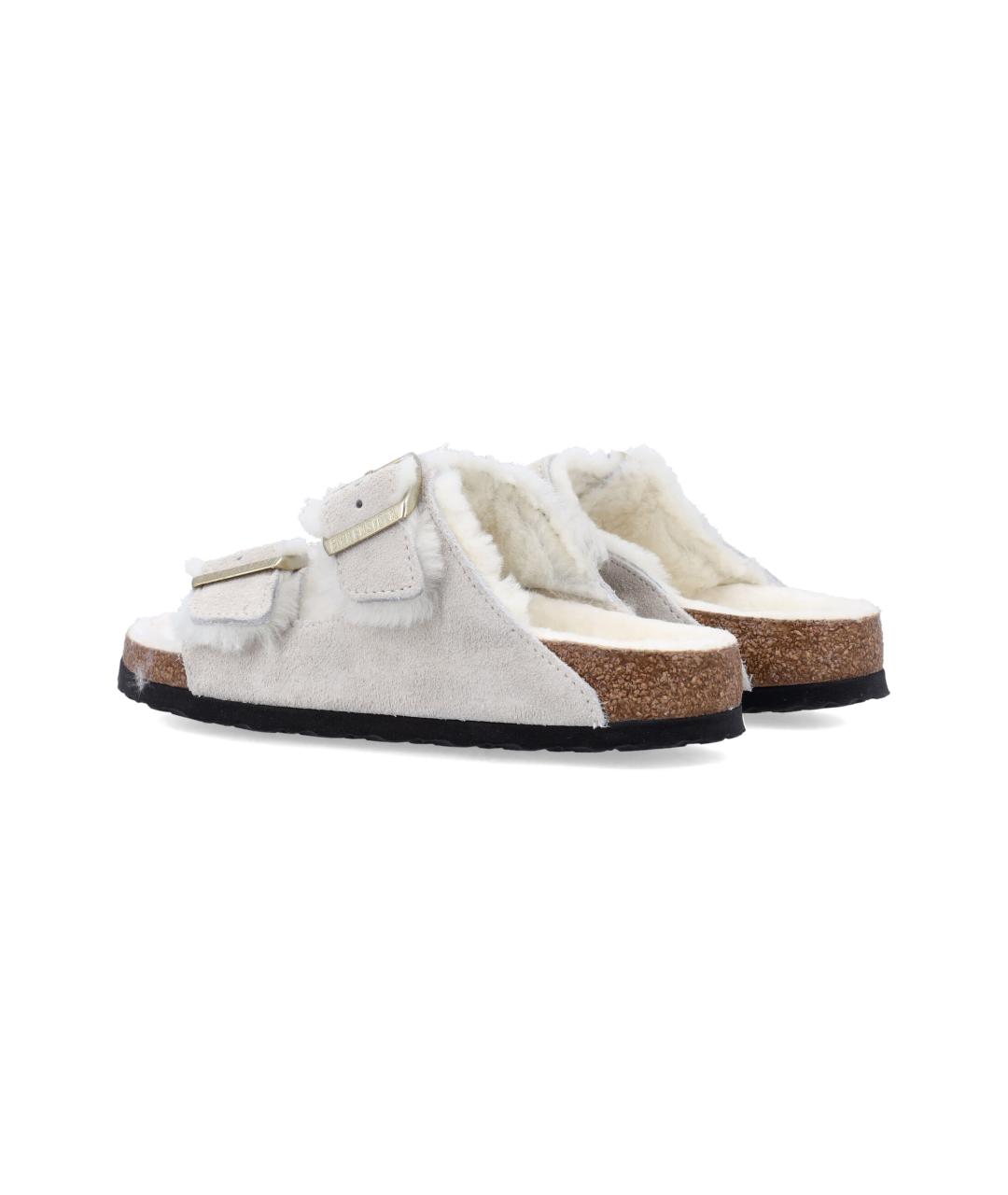 BIRKENSTOCK Серые замшевые сандалии, фото 4