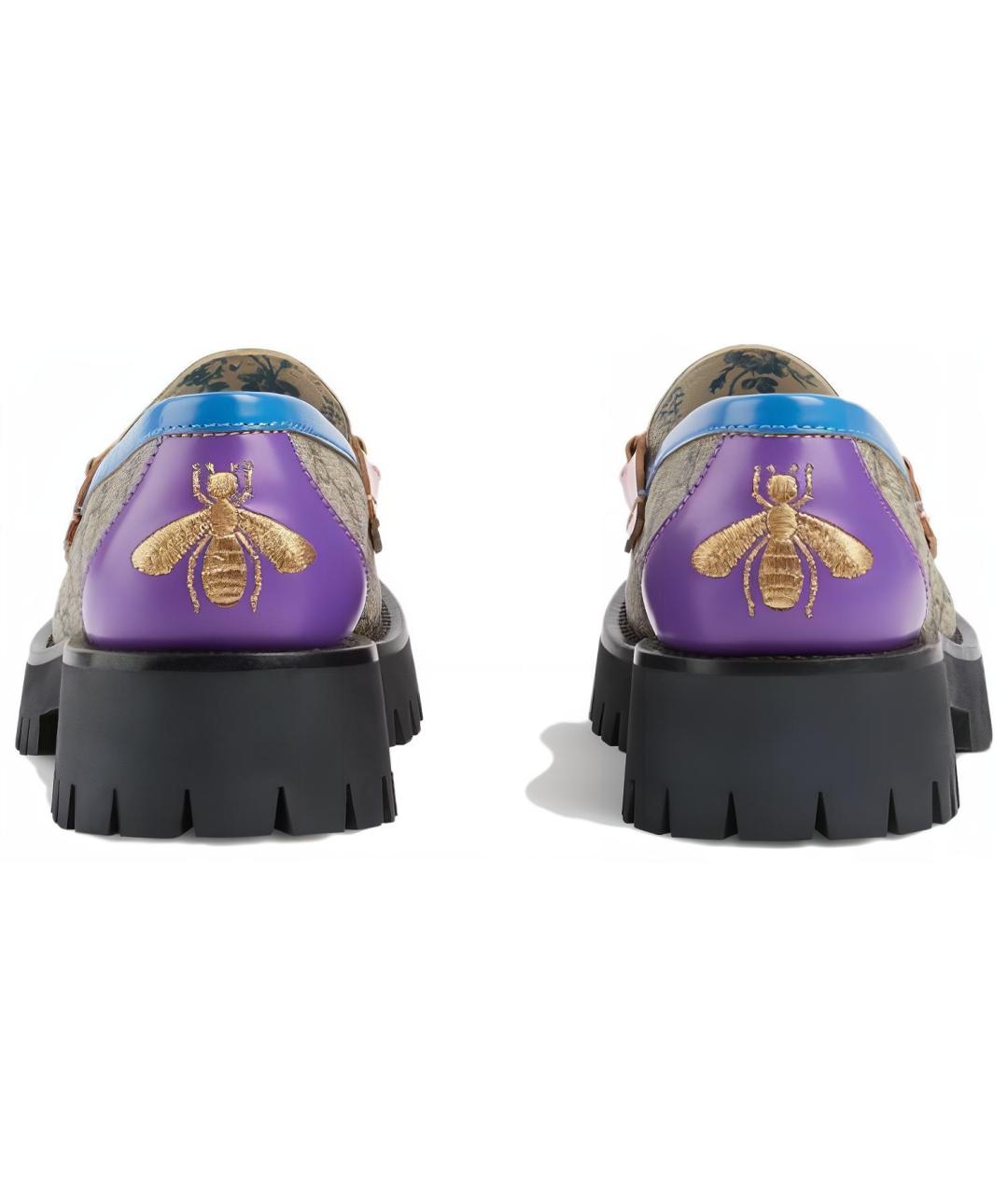 GUCCI Бежевые лоферы, фото 4