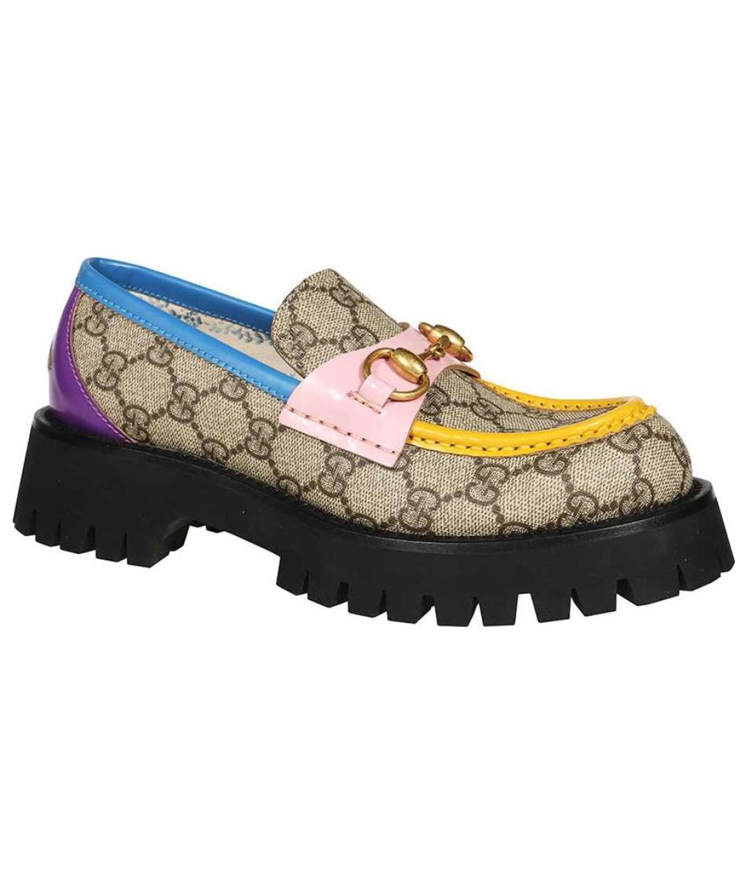 GUCCI Бежевые лоферы, фото 2