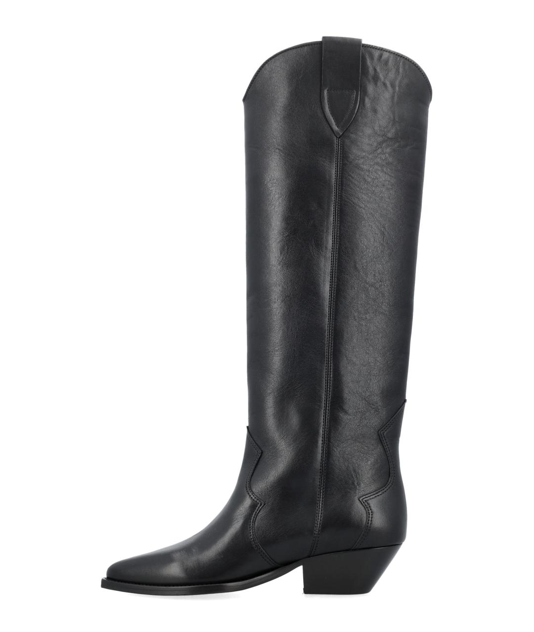 ISABEL MARANT Черные кожаные сапоги, фото 3