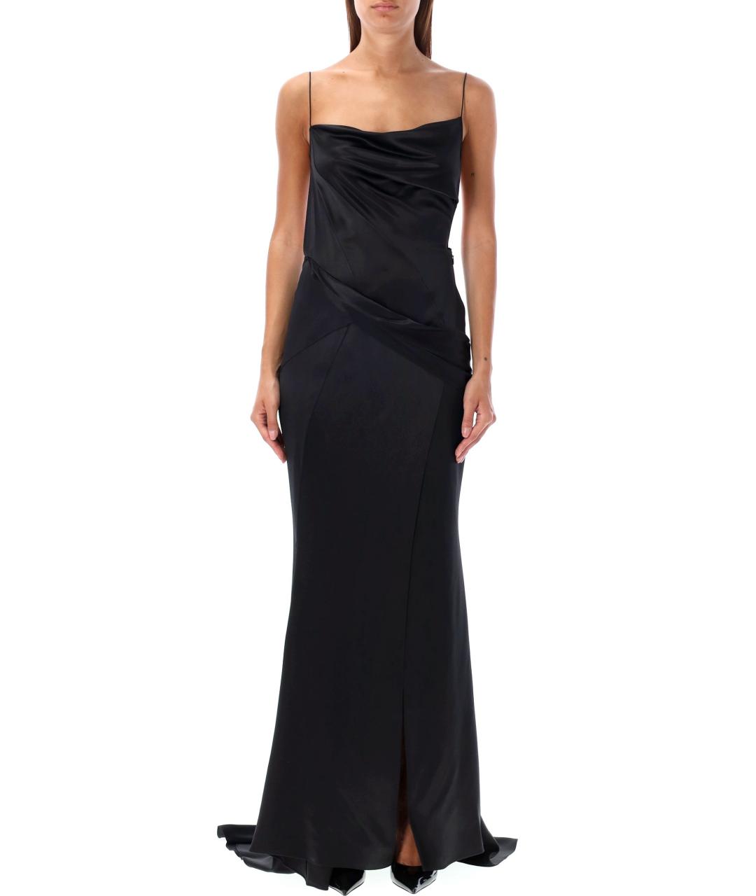 GIVENCHY Черное шелковое платье, фото 2