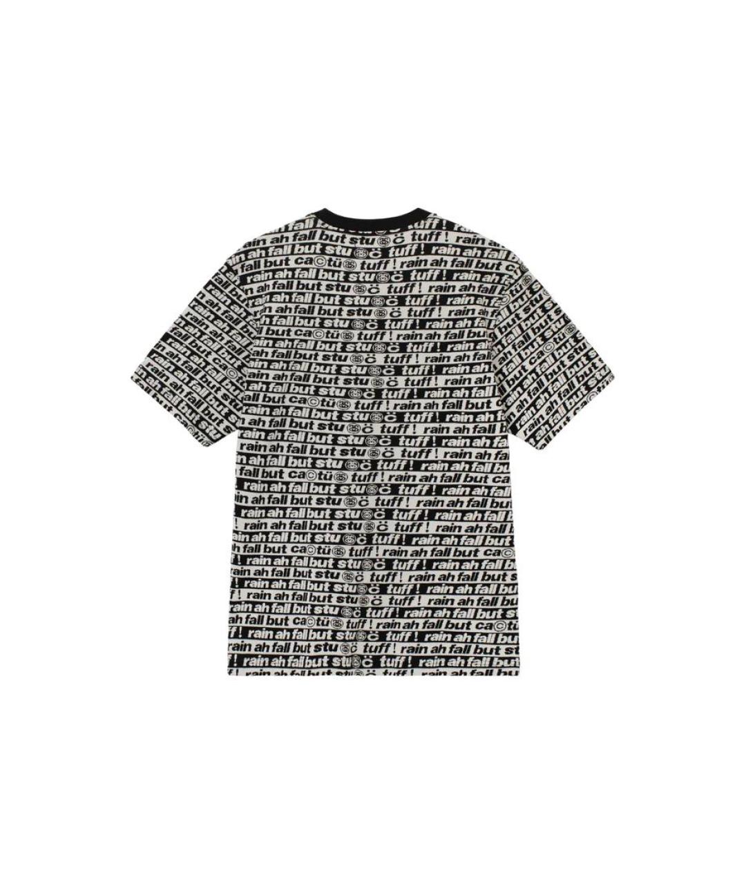 STUSSY Черная хлопковая футболка, фото 2