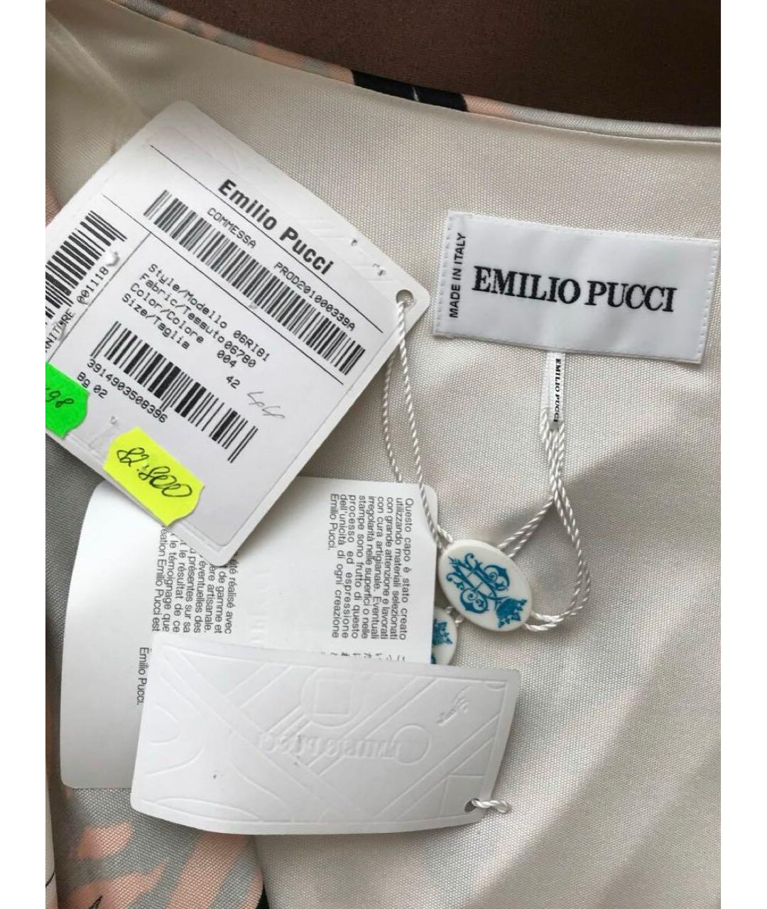 EMILIO PUCCI Серое вискозное платье, фото 4