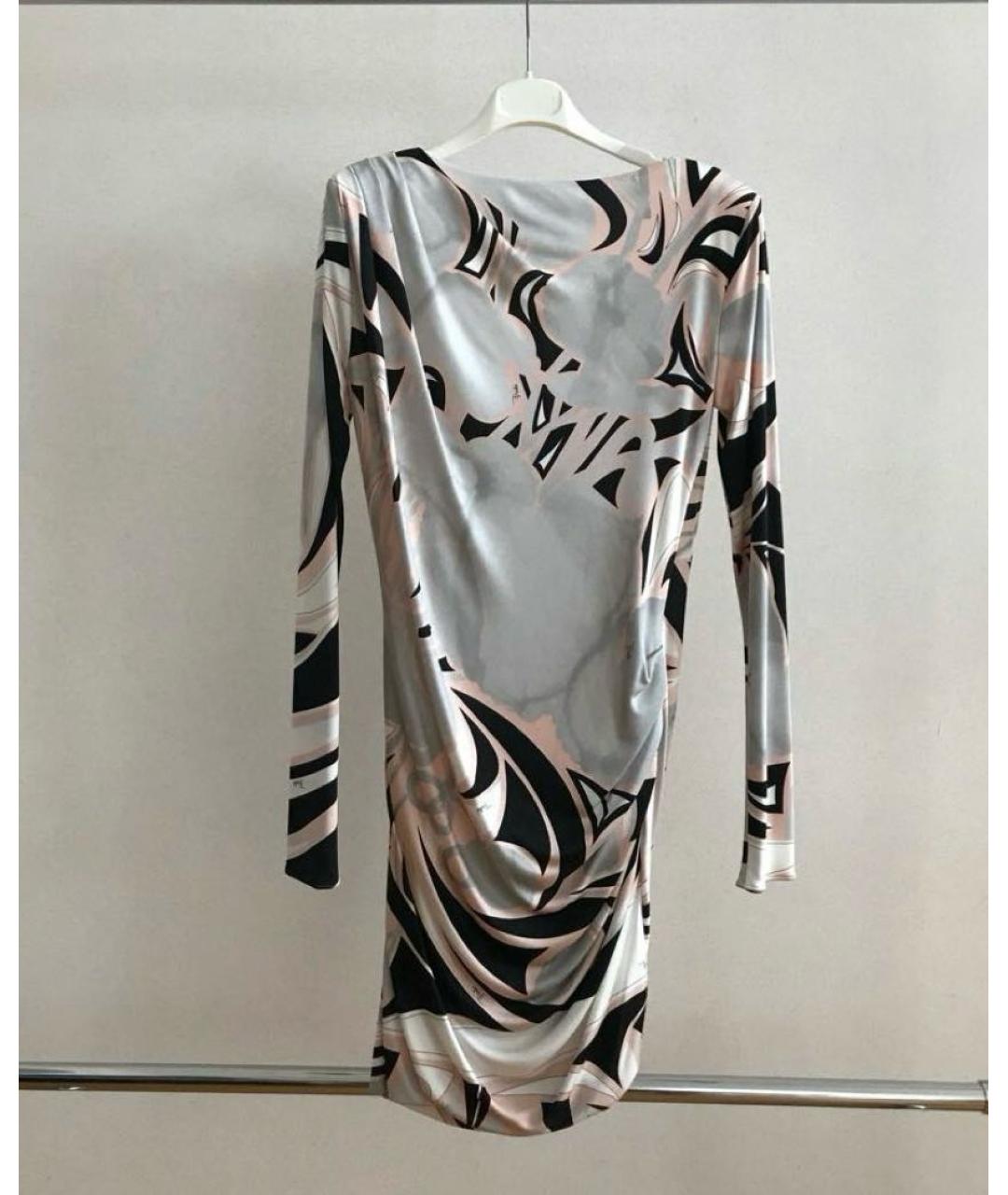 EMILIO PUCCI Серое вискозное платье, фото 2