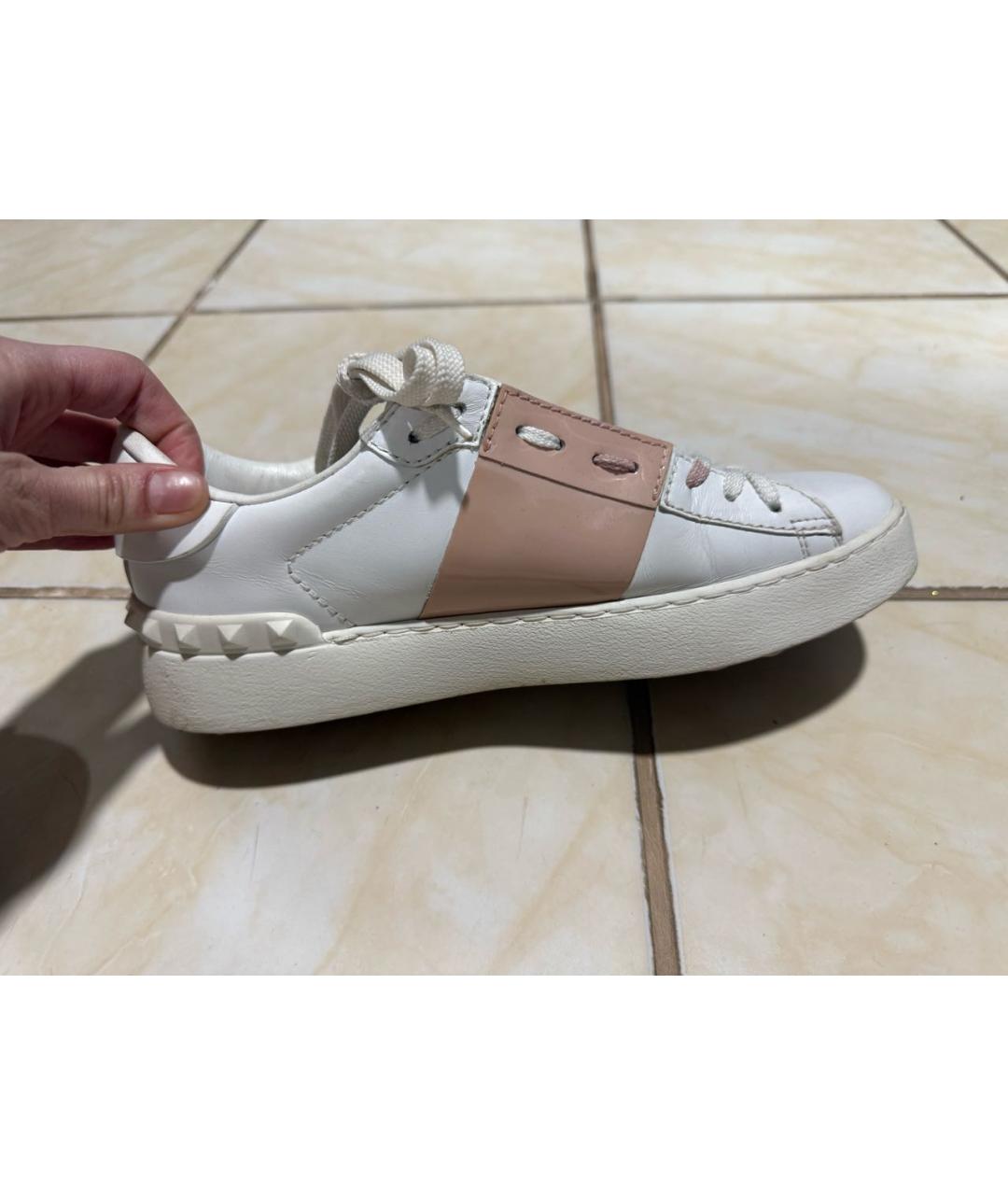 VALENTINO Белые кожаные кеды, фото 5