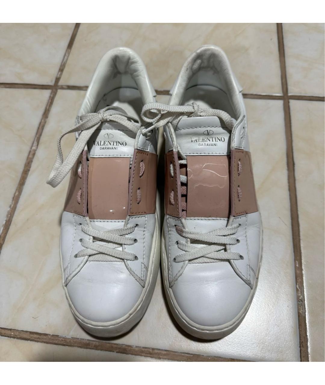 VALENTINO Белые кожаные кеды, фото 2