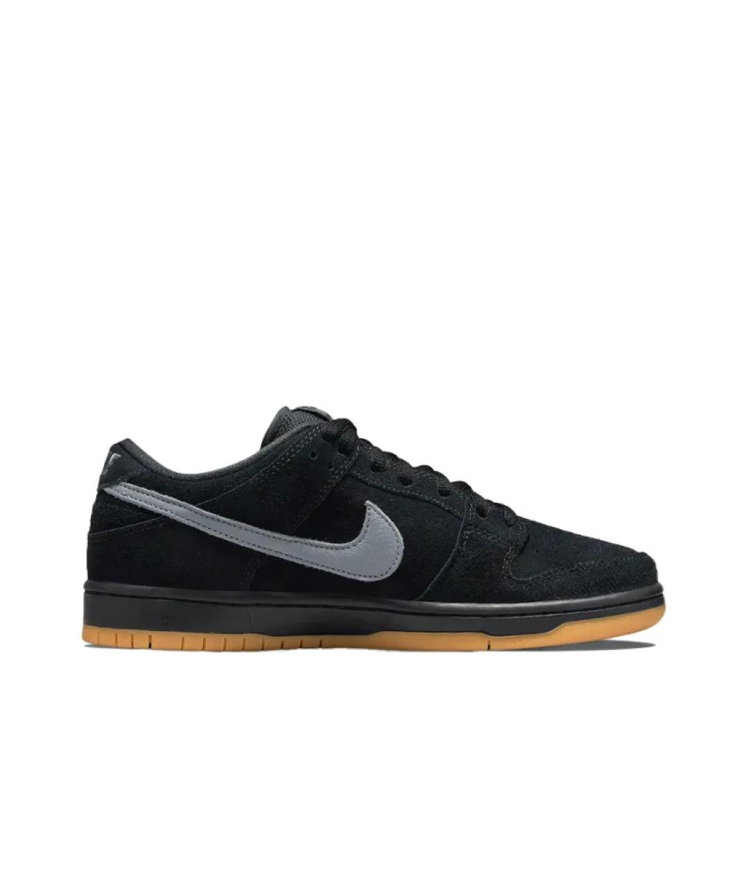 NIKE Черные текстильные низкие кроссовки / кеды, фото 2
