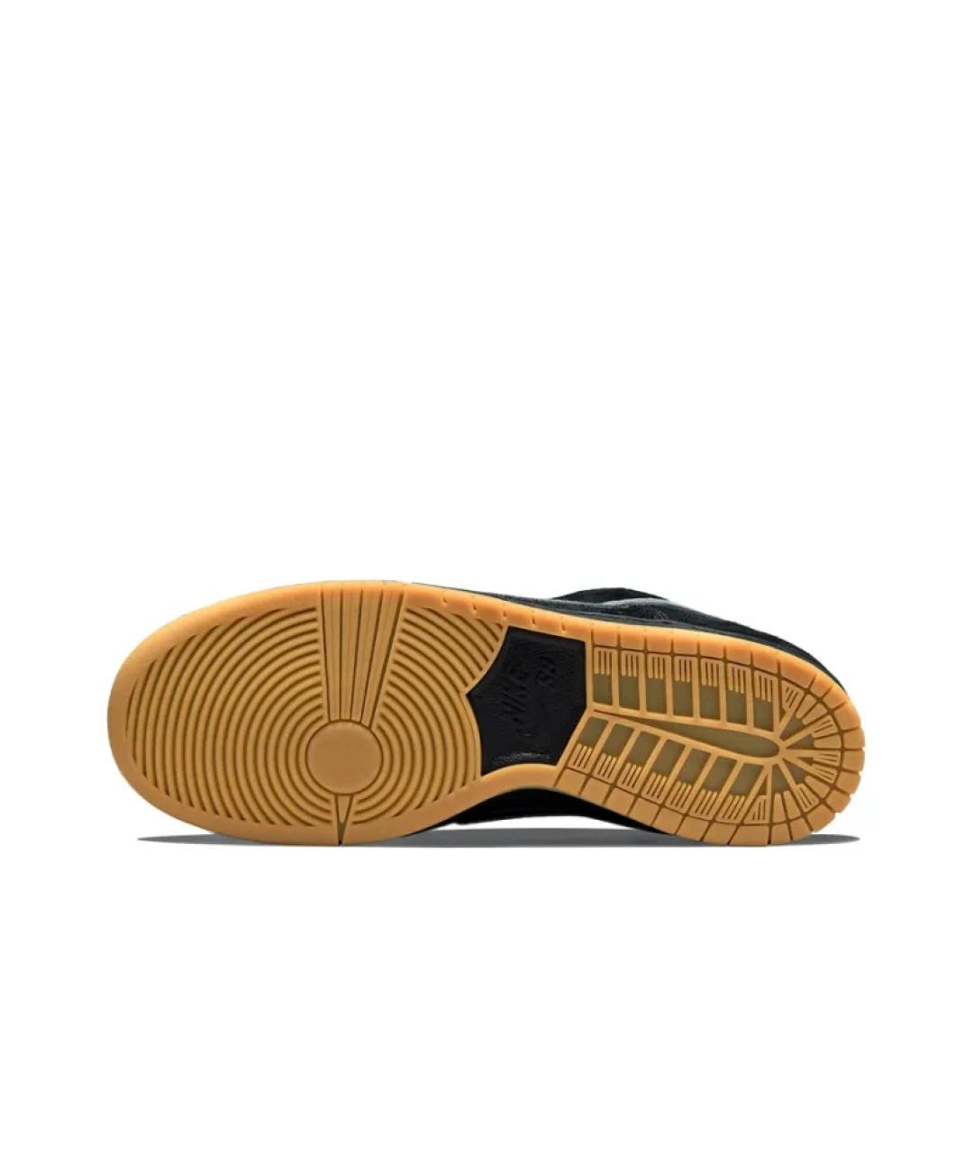 NIKE Черные текстильные низкие кроссовки / кеды, фото 6
